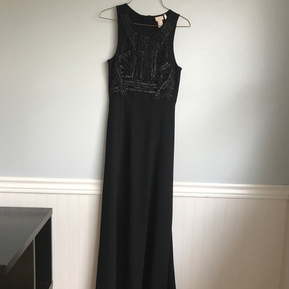 H&M Formal Sequin Top Black Maxi Dress. Women’s size 4 - Picture 4 of 12